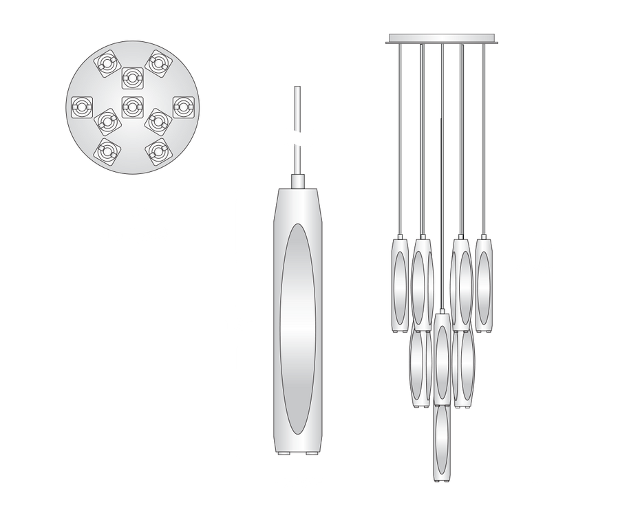 Chartier Circular Chandelier