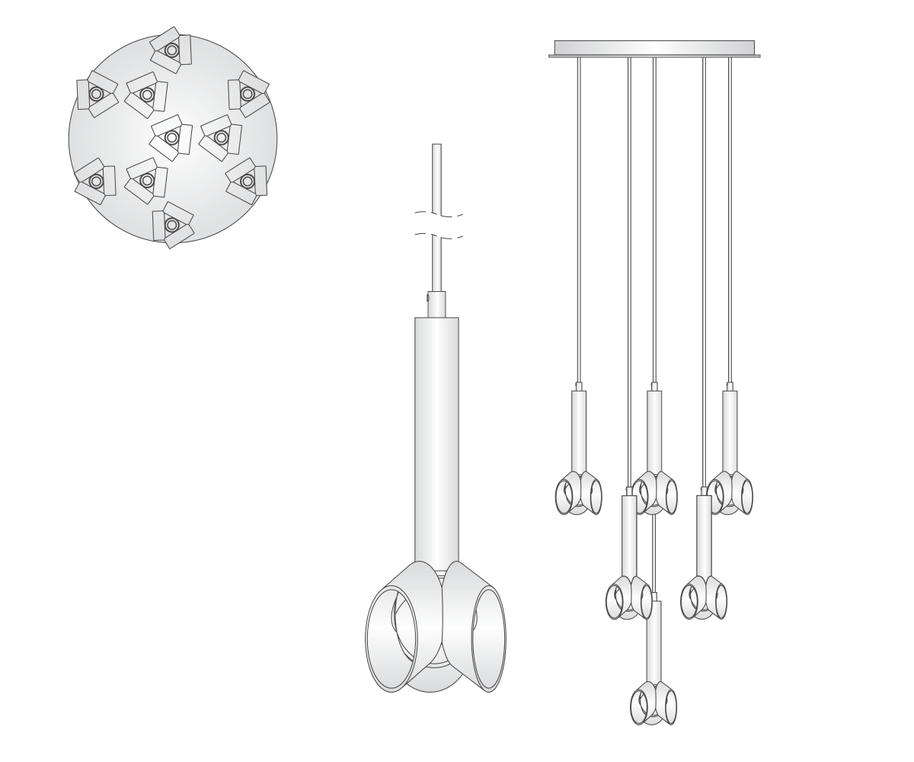 Cantenac Circular Chandelier