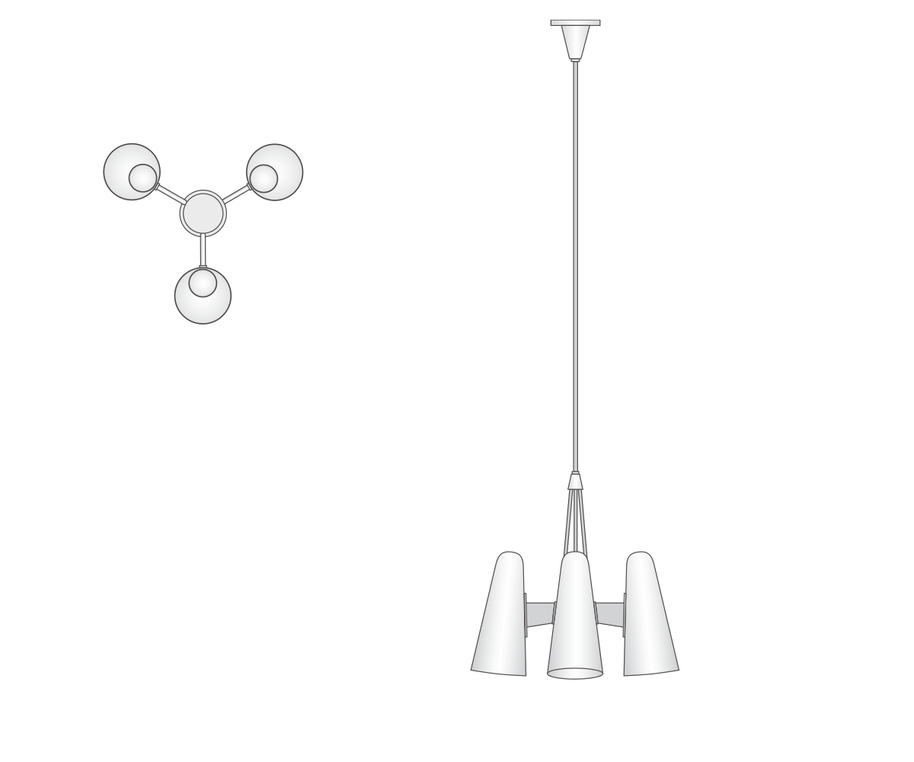 Montfaucon 3 Light Pendant