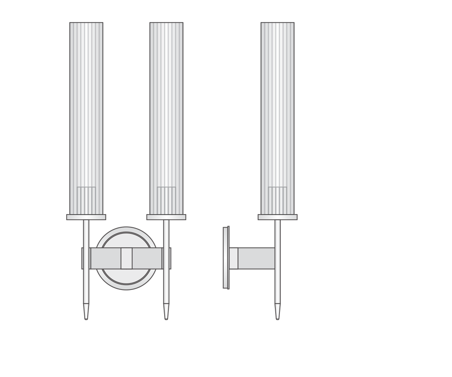 Alouette Double Sconce