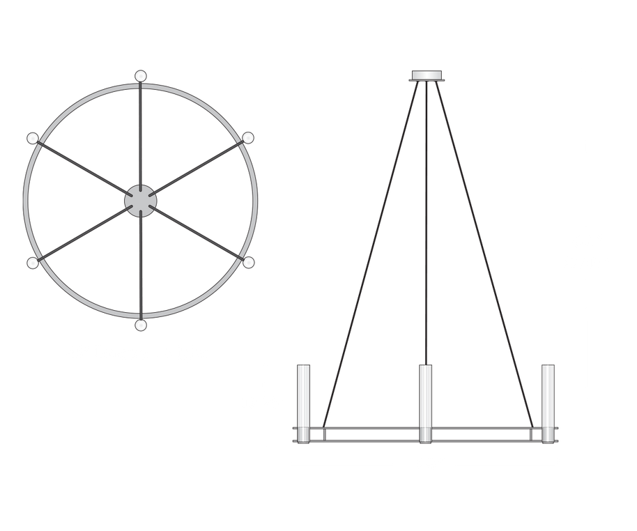 Pastis Circular Chandelier