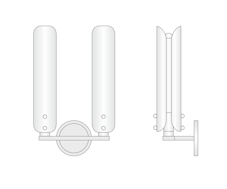 Platiere Double Sconce