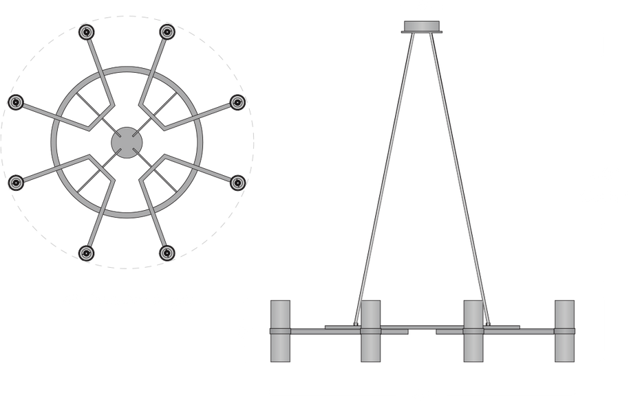 Voltaire Circular Chandelier