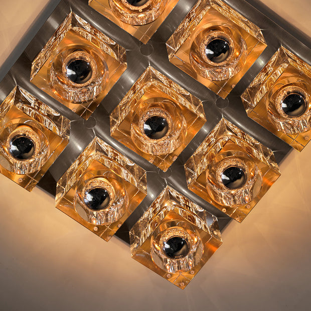 Glacon 9 Light Flush Mount