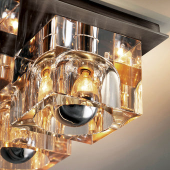 Glacon 9 Light Flush Mount