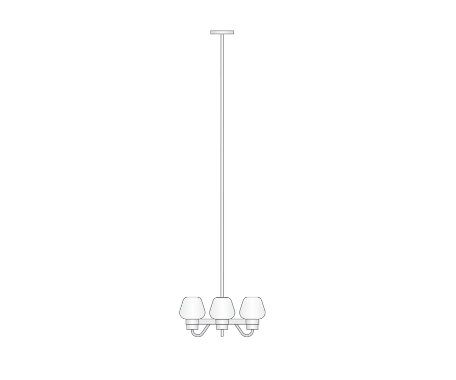 Montalembert 4 Light Pendant