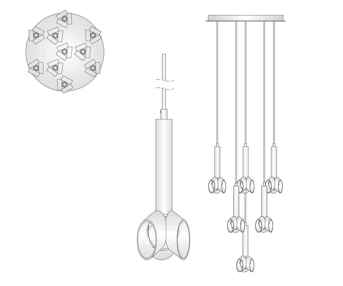 Cantenac Circular Chandelier