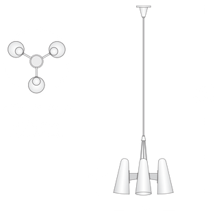 Montfaucon 3 Light Pendant