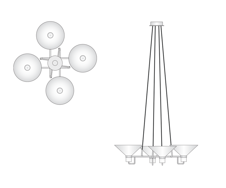 Lauriston 4 Light Pendant