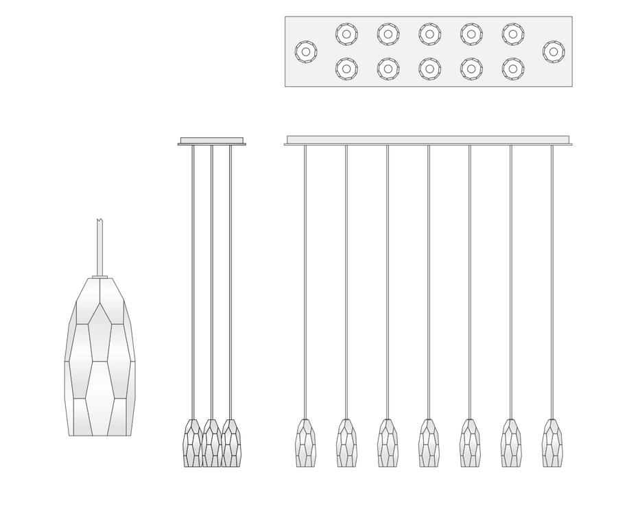 Chatelet Linear Chandelier