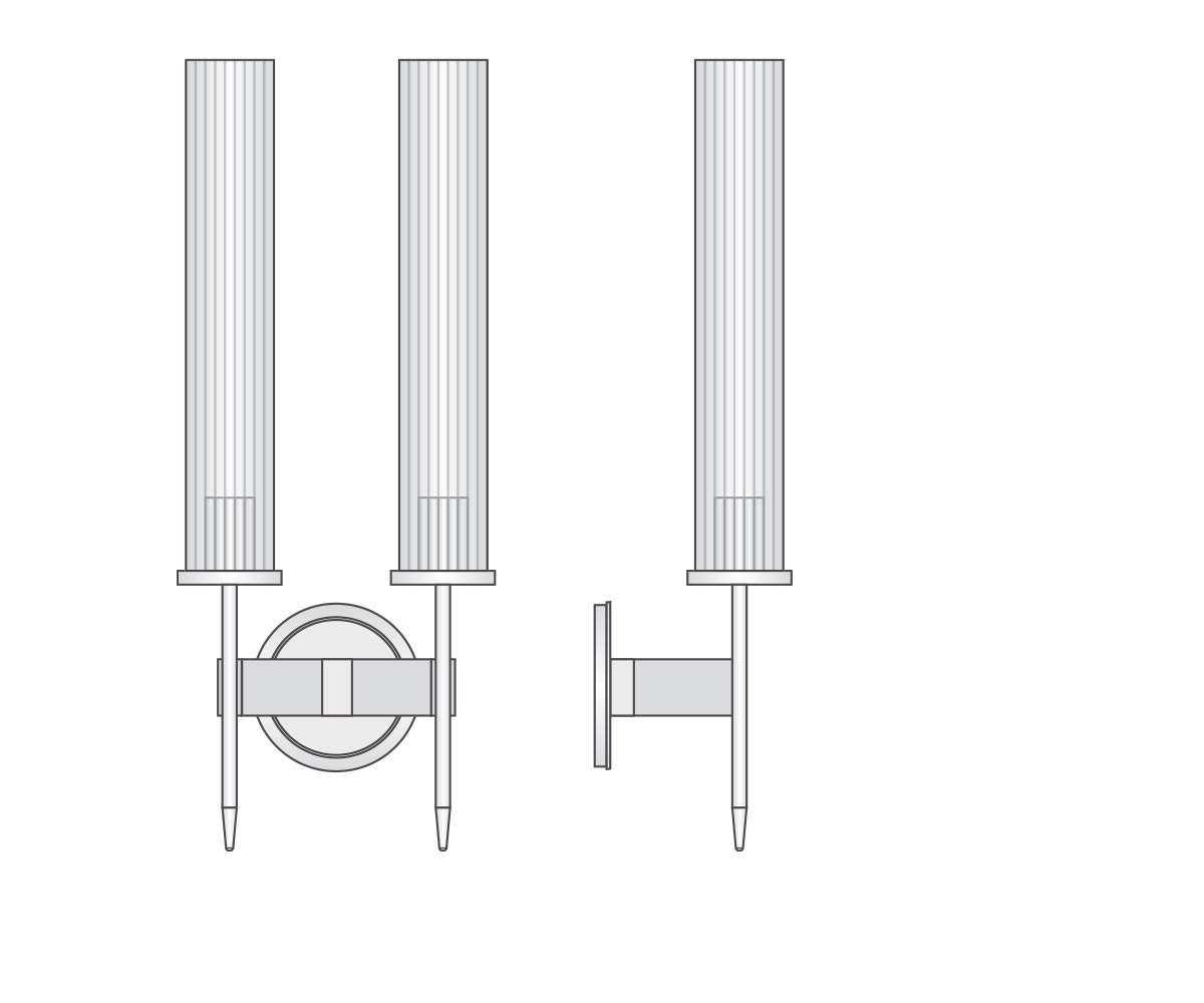 Alouette Double Sconce