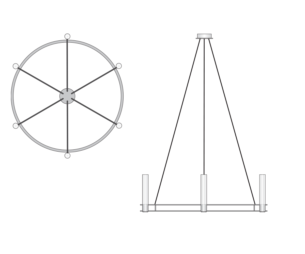 Pastis Circular Chandelier