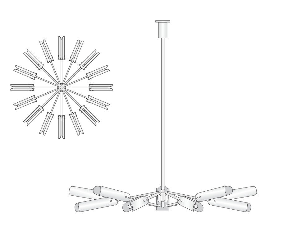 Platiere Circular Chandelier