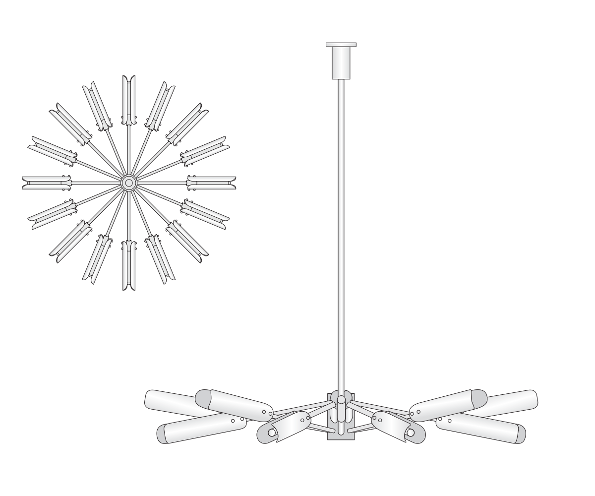 Platiere Circular Chandelier