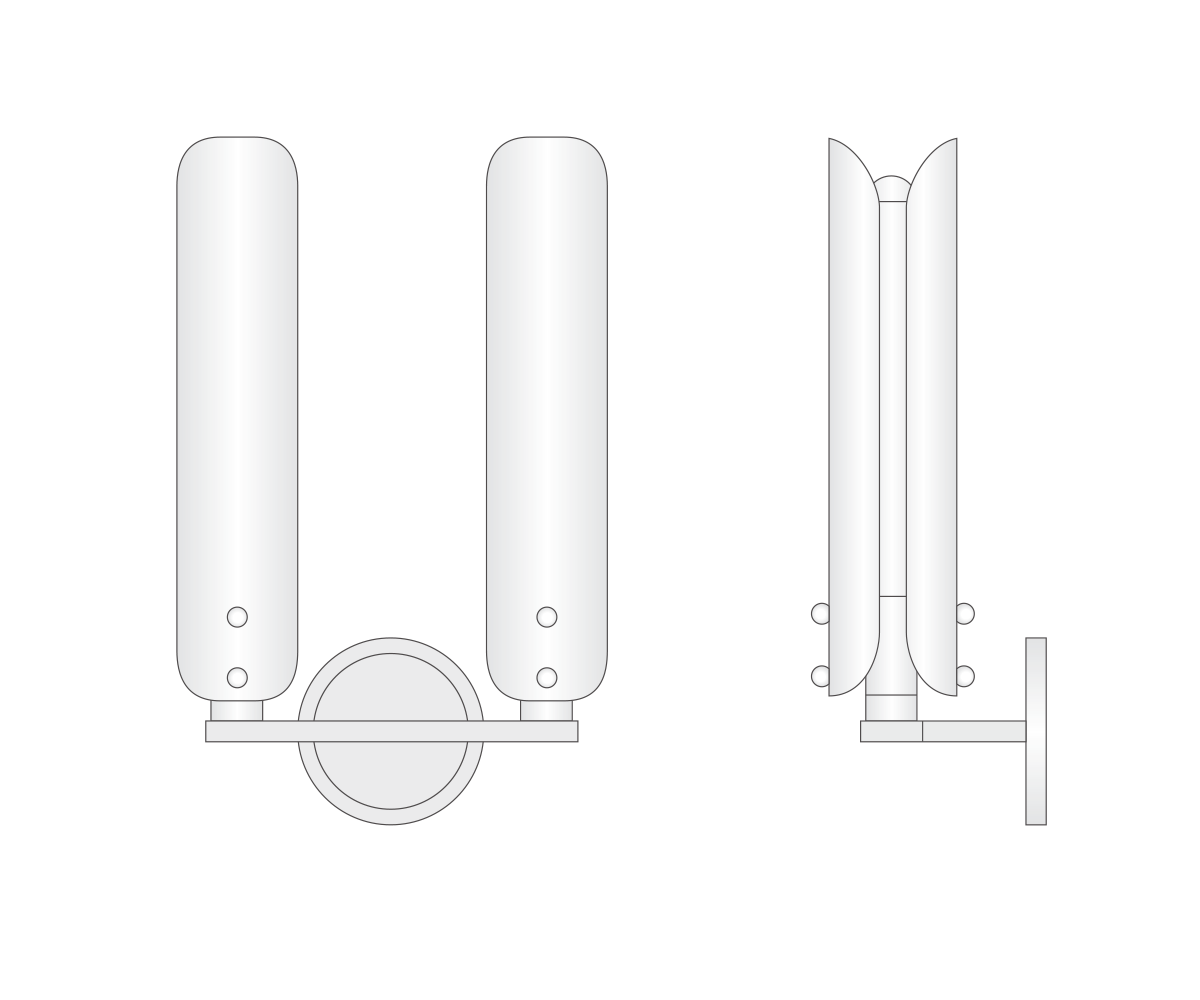 Platiere Double Sconce