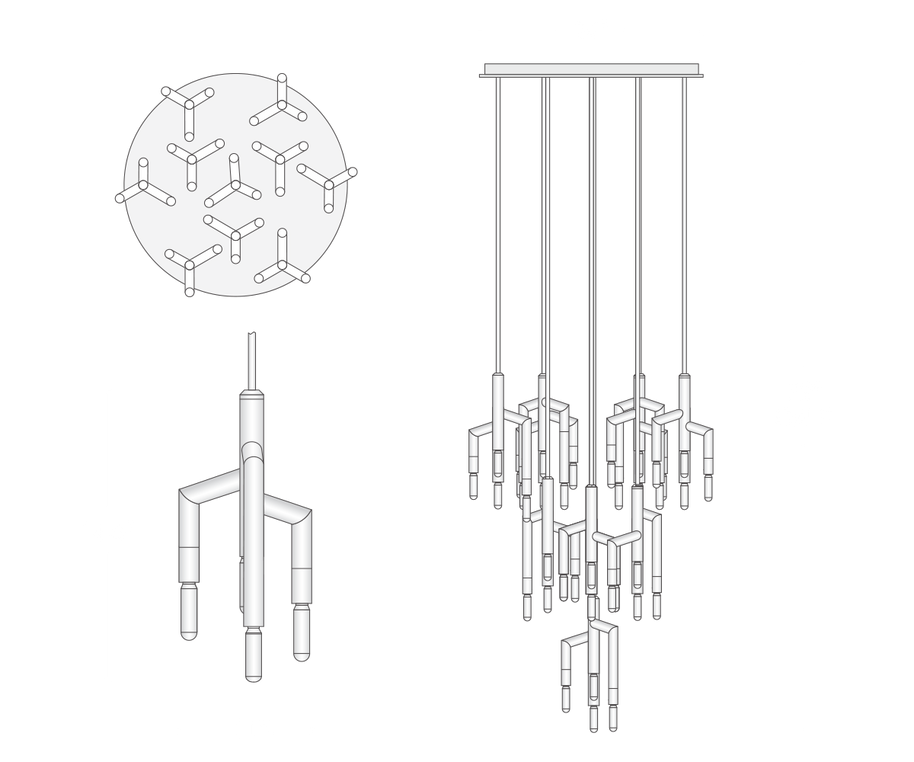 Rameau 10 Light Circular Chandelier