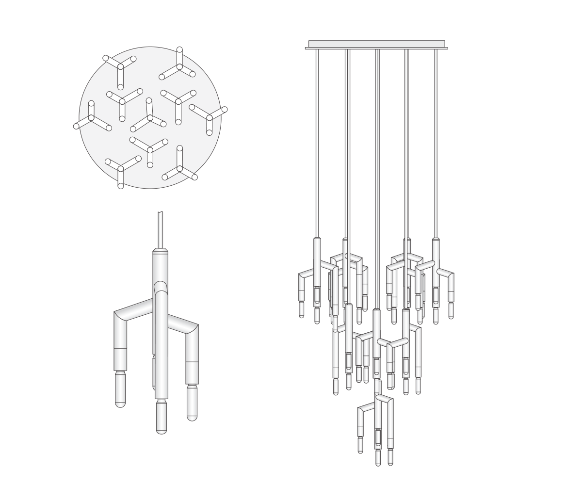 Rameau 10 Light Circular Chandelier