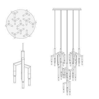 Rameau 10 Light Circular Chandelier