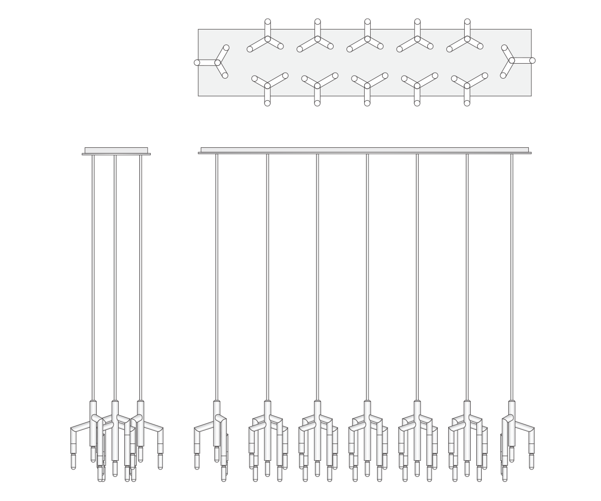Rameau Linear Chandelier