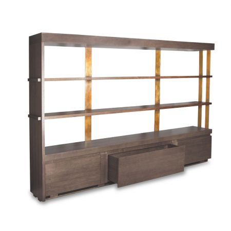 DECIMUS SHELVING UNIT LARGE BRONZE GOODS